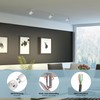 ledscom.de Waika Recessed Ceiling Light Swivelling White Matt Round 80