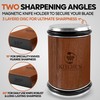 Kitchen Monarch Rolling Knife Sharpener - Knife Sharpening Kit for