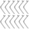 THJOPOKEEL 12 Pack Tent Pole Clips Steel V Shaped Single
