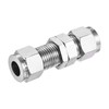 sourcing map Compression Pipe Fitting 3/8" Pipe OD x 3/8"