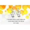 Belons Girls' Stud Earrings 925 Sterling Silver Treble Clef Stud