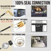5 Feet Propane Regulator and Hose with Elbow Adapter for