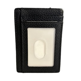 BANDI Slim RFID-Blocking Wallet - Minimalist Credit Card Holder for Men & Women, Secure Travel Wallet, Compact Design, Durable, RFID Protection, Made in USA - Black