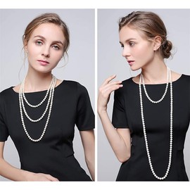 YANCHUN Pearl Necklace Chunky Pearl Necklaces for Women Dainty Pearls Jewelry Prom Jewellry Big Pearls Choker Wedding Jewelry for Brides