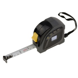 KALEA-INFORMATIQUE 5M wide tape measure with built-in laser rangefinder with 40m range. Measures and calculates surface areas and volumes