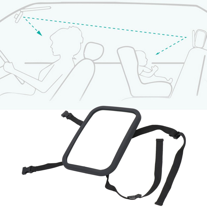 Baby Car Mirror Shatterproof 360 Degrees Adjustable Safe Durable Infant