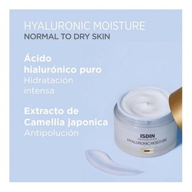 Crema facial Isdin con ácido hialurónico piel normal a seca 50 ml