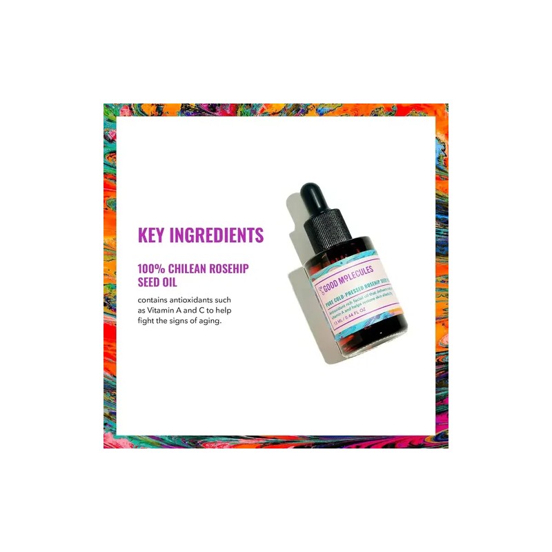 Aceite Rosa Mosqueta Good Molecules 13ml Hidratante Vegano Hipoalergénico