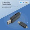2 Pack SD Card Reader, USB-C OTG Adapter and USB