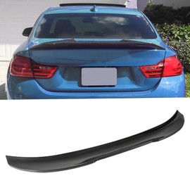 OSNLEW F32 Rear Spoiler, Compatible with 4-Series F32 Coupe 2013-2020 PSM-Style, Trunk Spoiler Wing Trunk Tail Rear Trunk Lid, Carbon Fiber Pattern