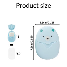 Tabanzhe 3 Boxes Portable Travel Soap Sheets-Disposable Soap Paper Travel Hand Washing Paper Mini Soap Papers for Camping Hiking Outdoor Home