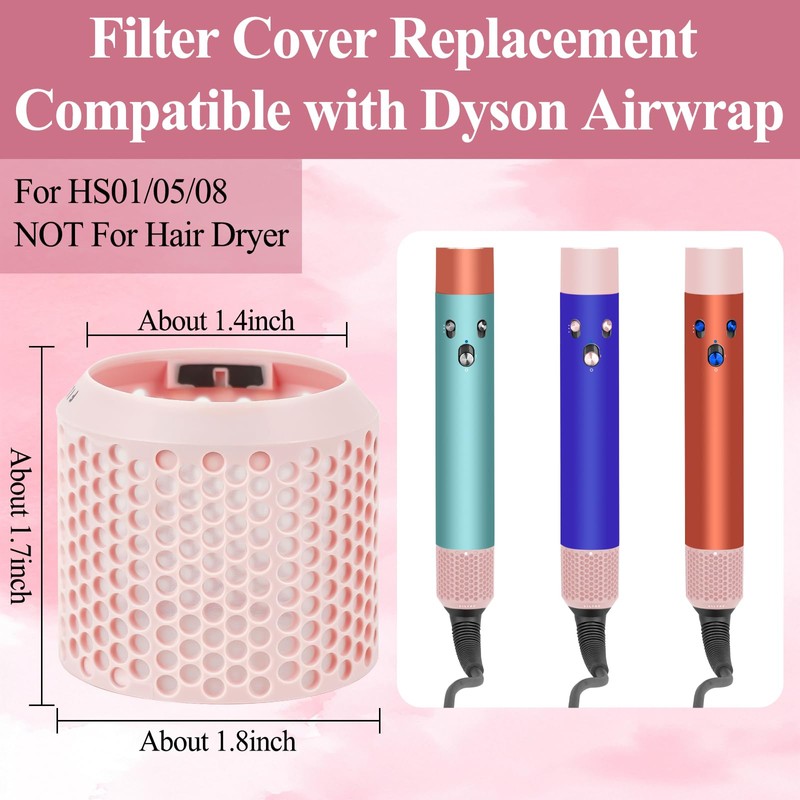 ZEPHBLOW Filter Cage Cover for Dyson Airwrap, Outer Filter Cover