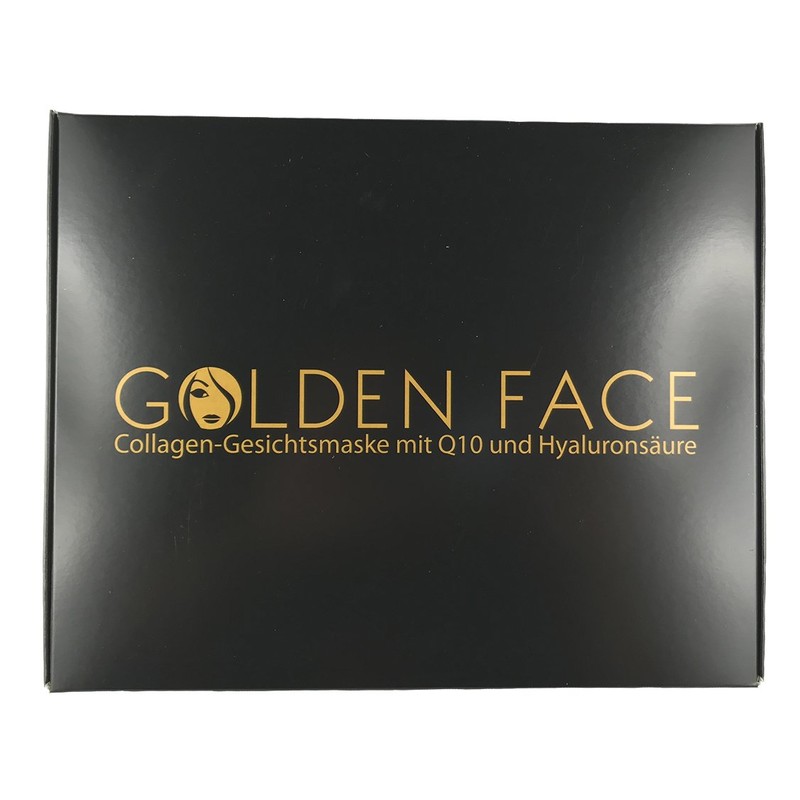 Golden Face Set of 10 Collagen Face Mask with Q10