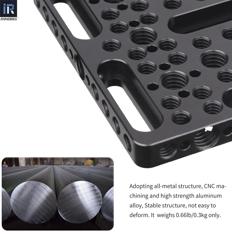 INNOREL Cheese Plate Multipurpose Camera Bracket DIY Tripod Accessory Universal