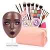 Banugo Makeup Mannequin Face - Silicone Head with Makeup Kit,