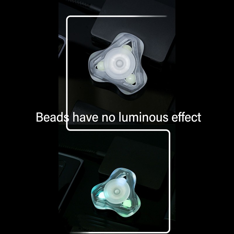 Fingertip Gyroscope Glow in The Dark 3 Leaves Reduce Anxiety