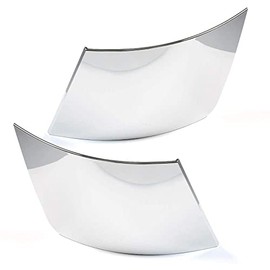 2PCS Chrome Side Bumper End Trim Cap Cover Compatible with 2004-2015 Volvo VNL Series 300 430 630 670 730 780 Driver & Passenger Side