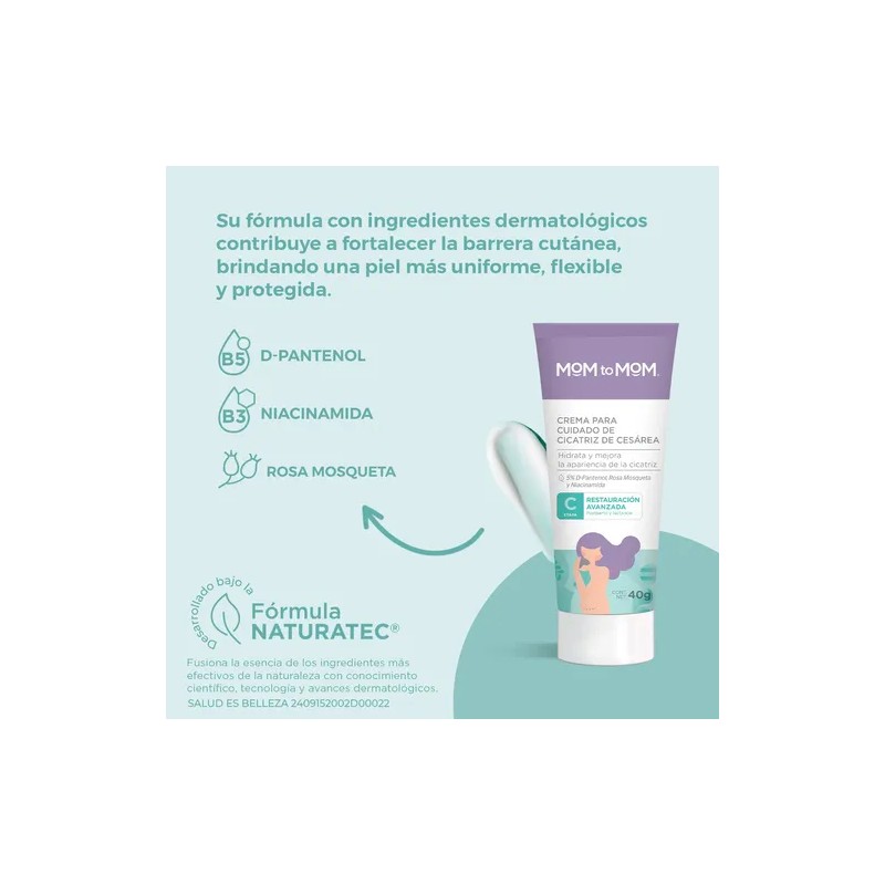 Mom Crema Cuidado Cicatriz Cesárea 40g