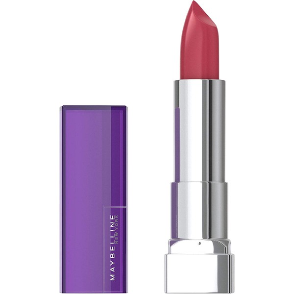 Maybelline Color Sensational Lipstick, Lip Makeup, Cream Finish, Hydrating Lipstick, Nude, Pink, Red, Plum Lip Color, Plum Perfect, 0.15 oz. (Packaging May Vary)