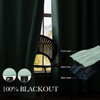 Beauoop 100% Blackout Curtains 96 Inch Long 2 Panels for