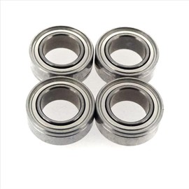 4pcs 740ZZ Inner Diameter 4, Outer Diameter 7, Width 2.5mm ISC High Corrosion Resistant Stainless Steel Cast Top Bearing SMR74A2-H-X1ZZ DDL740ZZ