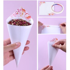 MKISHINE 100 g of marage natural jetant des pétales de fleurs séchées, decoration de fête de marariage de confettis de pétales de rose biodégradables