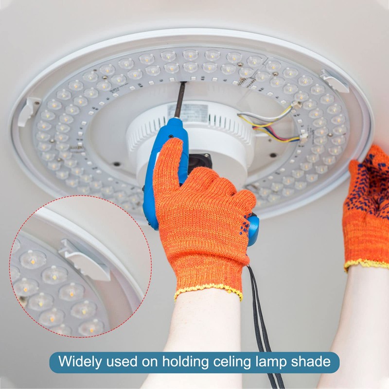 PATIKIL 4.5mm Lamp Shade Clips for Ceiling Flush Mount, 15