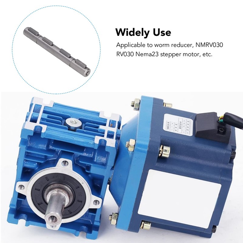 Double Output Shaft, Worm Gear Speed Reducer, Diameter 14 mm,
