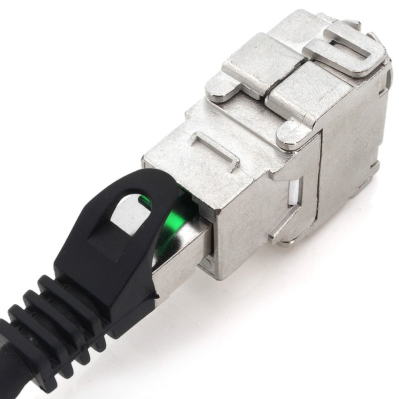 1aTTack.de Keystone Module RJ45 Cat 6a Jack Certified fully shielded