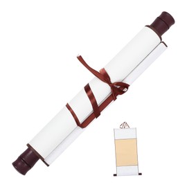 1 x Scroll Blank Paper for Hanging Sumi Hanging Rolls Chinese Calligraphy Calligraphy Paper Calligraphy Scroll Hanging Roll Paper Printable Spool Accessories Child