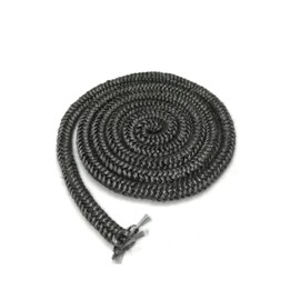 RUIFUU Wood Stove Door Gasket Rope, Fiberglass Rope Seal Gasket Replacement Graphite Impregnated Fireplace Seal Rope for Fireplaces Wood Stoves, 78.74inch/2m