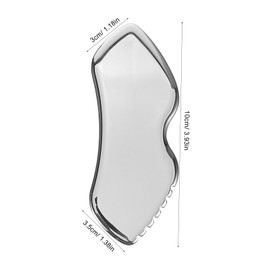 Outanaya 1 Set Stainless Steel Board for Facial and Neck Massage Portable Skin Scraper with Pouch for Enhanced Skincare Routine and Relaxation