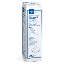 Medline Woven Gauze Sponges, 2" x 2", 8-Ply