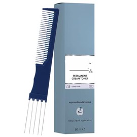 BlondorPlex Lightest Pearl /16 Cream Toner 2 Ounce with Dual Comb