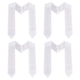 NICENEEDED 4 Pieces Unisex Graduation Stole Shawl Bulk Sublimation Blank Grad Sash Plain Graduate Honor Stole, 70 Inches