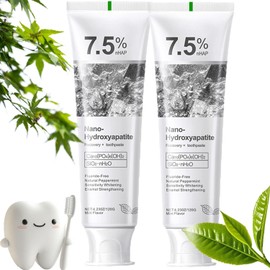 7.5% Nano Hydroxyapatite Toothpaste Helps Remineralize, (2 PCS)