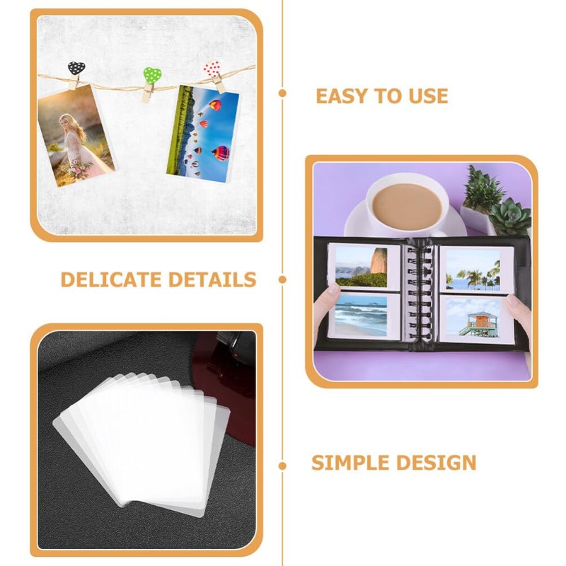 COHEALI Self Laminating Sheets 100pcs Cold Laminating Pouches Waterproof for