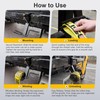 QZATTCAEN Heavy-Duty Steel Cargo Strap Winder – Portable Flatbed Trailer