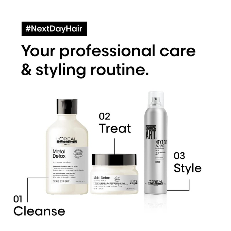 L'Oréal Professionnel Paris Next Day Hair - Texture Hairspray, Provides
