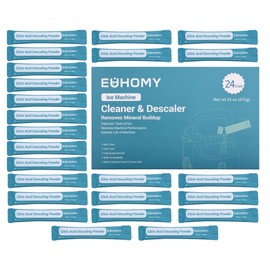 EUHOMY Ice Maker Cleaner & Descaler | 24 Use & Individually Packed | Ice Machine Cleaner with Organic Citric Acid Descaling Powder, Ideal for All Brands