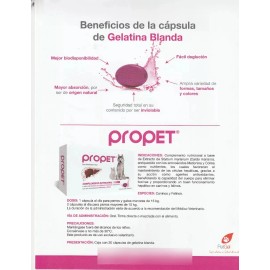 Propet 30 Caps De Gel Hepatoprotector Natural Perros Y Gatos