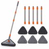Long Handle Triangle Mop – 360° Rotating Microfiber Wall &