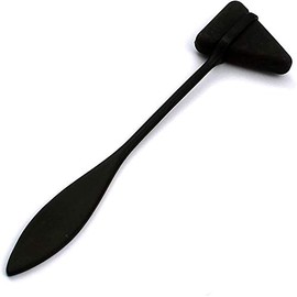 DDP TACTICAL FULL BLACK - 'TAYLOR TOMAHAWK REFLEX HAMMER' FOR EXAMINATION - IDEAL FOR STUDENTS, NURSES, DOCTORS, MEDICS, EMT AND MORE