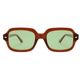 VANLINKER Retro Square Polarized Sunglasses for Women Men Vintage Rectangle Shades VL9832,Green