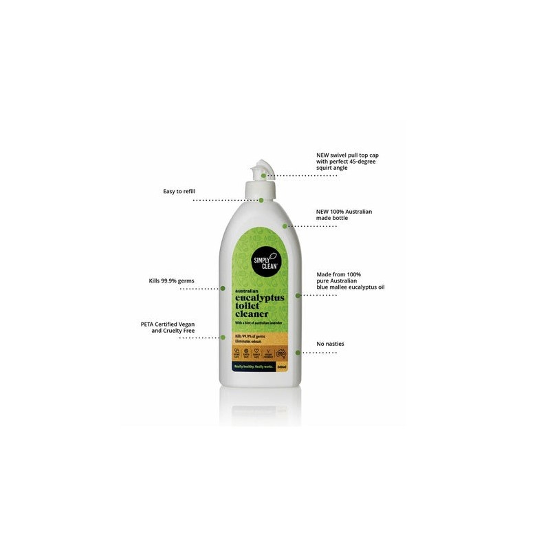 Simply Clean Australian Eucalyptus Toilet Cleaner 500ml
