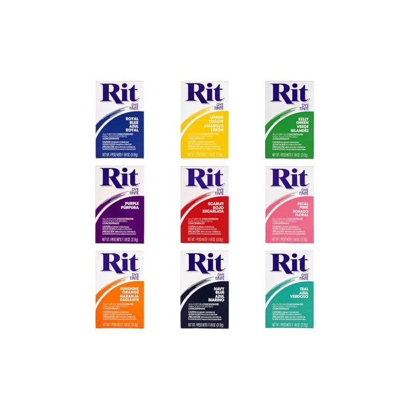 All Purpose Concentrated Rit Dye Powder Single Pack with Plastic