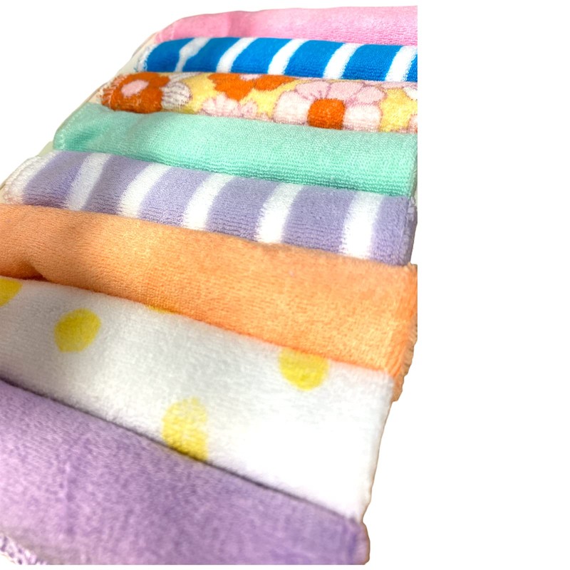 8x baby kids soft wash cloth bath feeding towel flannel