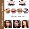 Teuvo Eyebrow Stencils Set for Beginners, 12 Styles with Eyebrow