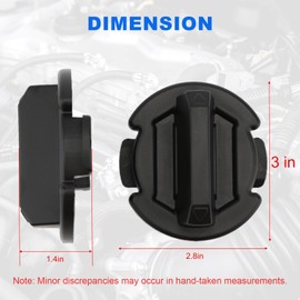ComTrekium Floor Drain Plug for Polaris RZR XP 1000 900/S Turbo, Twist Drain Plug for Polaris General Accessories 2014-2021 - Direct Replacement for OEM 8414694, 5414694 2pcs