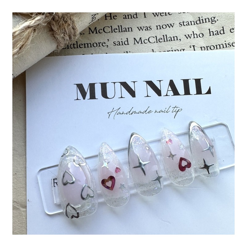 Pink Beam Nail Tips - Square / 핑크빔 네일팁 -